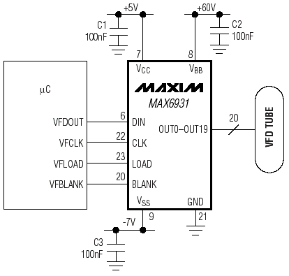    MAX6921, MAX6931